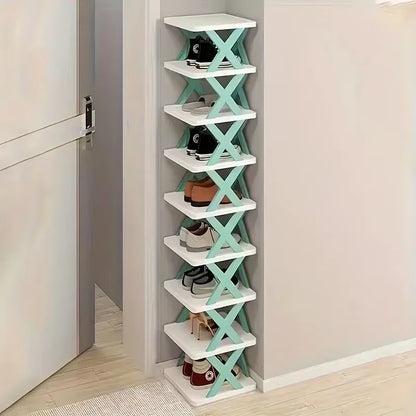 1Pc Multi-Layer Plastic Foldable and Detachable Shoe Rack Saves Family Space and Is Suitable for Corridor Bedrooms.