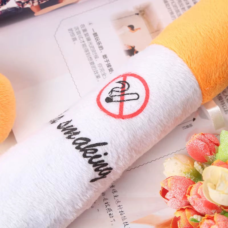 25-75Cm Funny Smoking Cylindrical Sleeping Cigarette Pillow Smulation Plush Toys Fashion Boyfriend Birthday Gift Throw Pillow