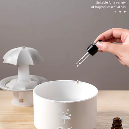 Cloud Rain Humidifier Raindrop Aroma Essential Oil Diffuserremote Control Night Light Desktop Fountain Water Drop Sound for Home