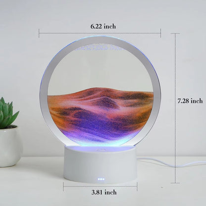 Quicksand Table Lamp Creative Sleeping Lamp Ambiance Lamp Quicksand Painting 3D Three-Dimensional Night Lamp Table Top Decoratio