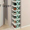 1Pc Multi-Layer Plastic Foldable and Detachable Shoe Rack Saves Family Space and Is Suitable for Corridor Bedrooms.