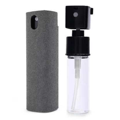 2-In-1 Mobile Phone Screen Spray Bottle Computer Screen Cleaner with Microfiber Cloth Set Cleaning Tools Car Cleaning Supplies